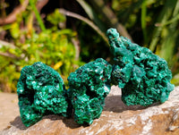 Natural Silky Malachite Specimens x 12 From Kasompe, Congo - Toprock Gemstones and Minerals 