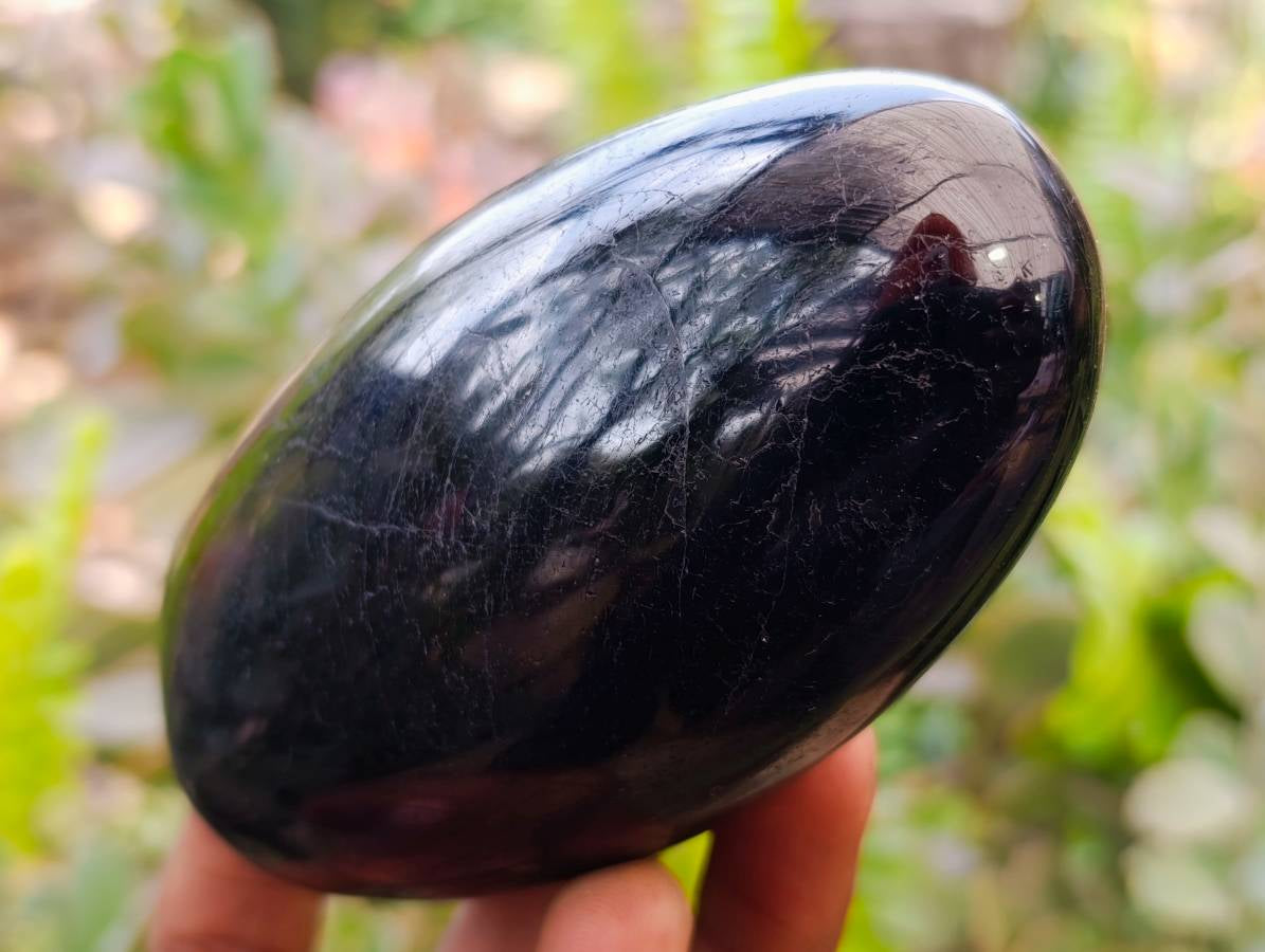 Polished Black Tourmaline Standing Free Forms x 4 From Madagascar - Toprock Gemstones and Minerals 