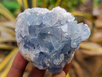 Natural Blue Celestite Crystal Specimens x 4 From Sakoany, Madagascar