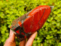 Polished Bloodstone Points x 3 From Swaziland