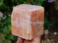 Natural Sunset Orange Calcite Specimens x 3 From Spitzkop, Namibia