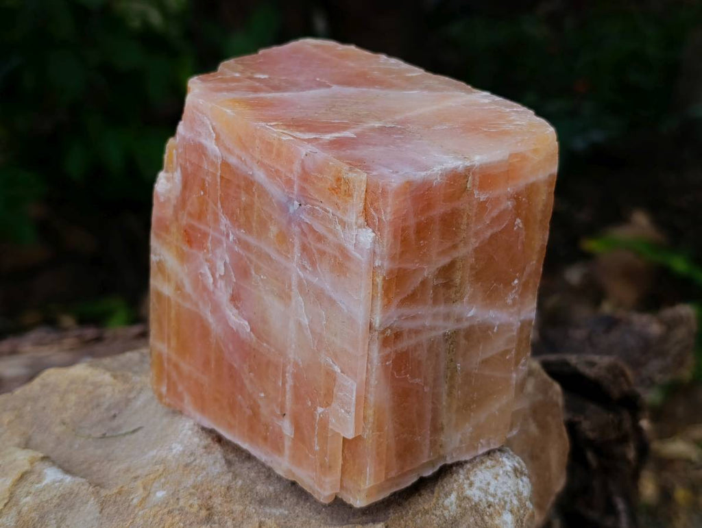 Natural Sunset Orange Calcite Specimens x 3 From Spitzkop, Namibia - Toprock Gemstones and Minerals 