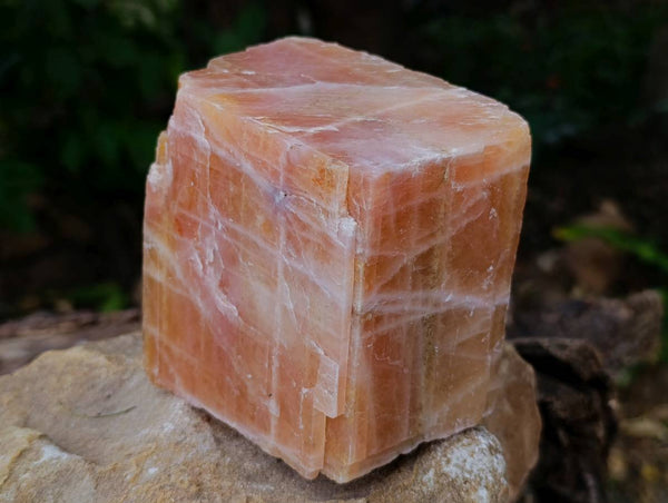 Natural Sunset Orange Calcite Specimens x 3 From Spitzkop, Namibia