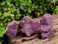 Natural Metallic Purpurite Specimens x 12 From Erongo, Namibia