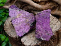 Natural Metallic Purpurite Specimens x 12 From Erongo, Namibia