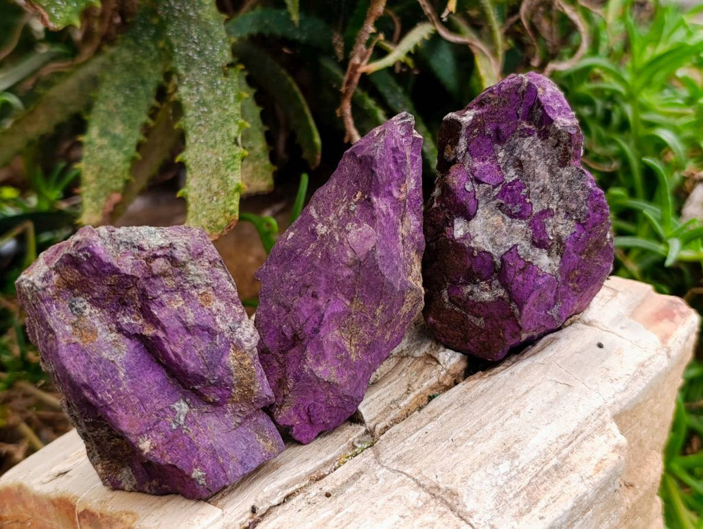 Natural Metallic Purpurite Specimens x 12 From Erongo, Namibia - Toprock Gemstones and Minerals 