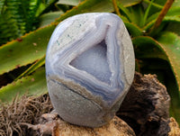 Polished Blue Lace Agate Standing Free Forms x 1 From Nsanje, Malawi - Toprock Gemstones and Minerals 