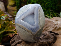 Polished Blue Lace Agate Standing Free Forms x 1 From Nsanje, Malawi - Toprock Gemstones and Minerals 