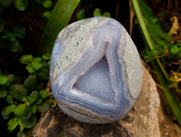 Polished Blue Lace Agate Standing Free Forms x 1 From Nsanje, Malawi - Toprock Gemstones and Minerals 