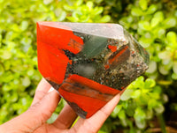 Polished Bloodstone Points x 3 From Swaziland