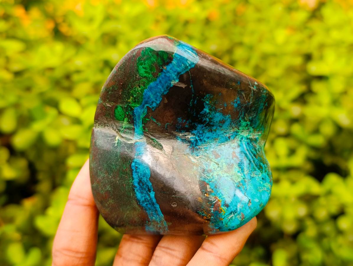 Polished Shattuckite Free Forms x 4 From Namibia - Toprock Gemstones and Minerals 