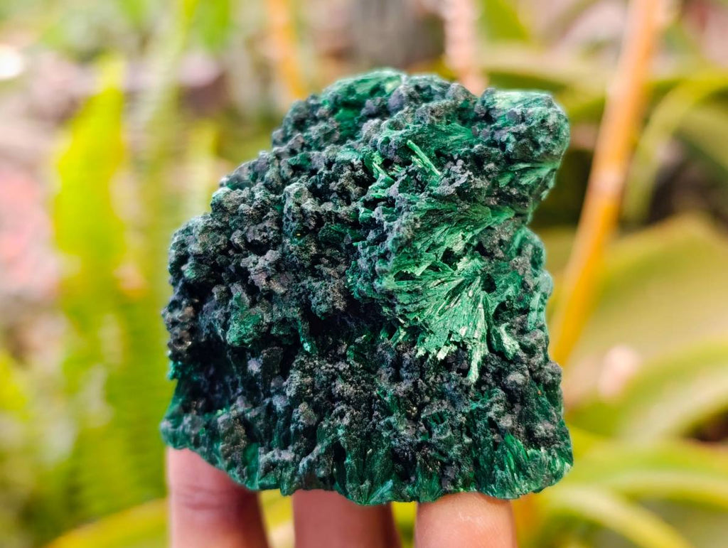 Natural Silky Malachite Specimens x 6 From Kasompe, Congo - Toprock Gemstones and Minerals 