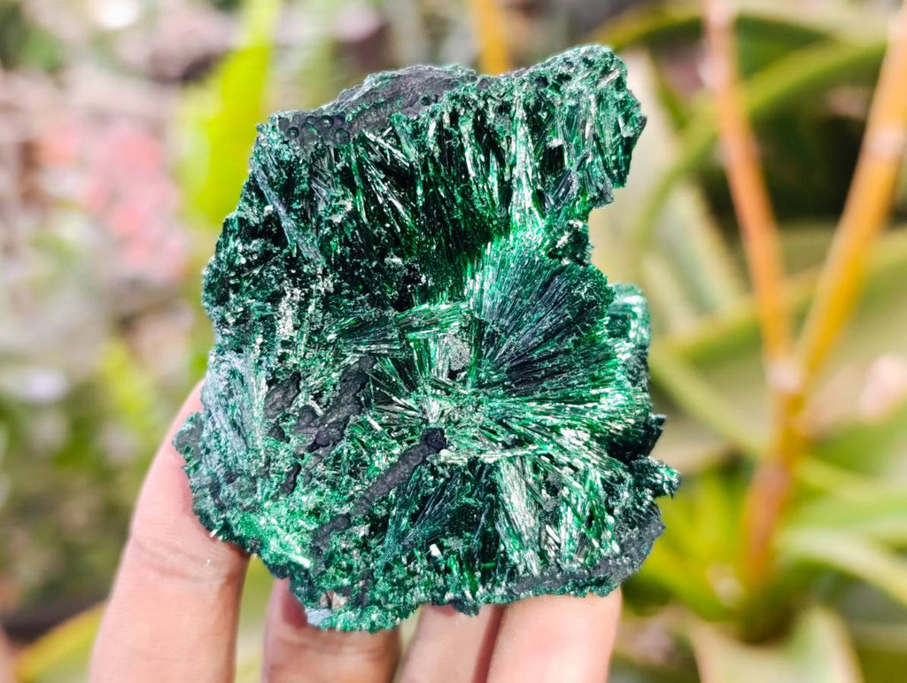 Natural Silky Malachite Specimens x 6 From Kasompe, Congo - Toprock Gemstones and Minerals 