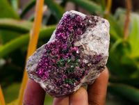 Natural Salrose Cobaltion Dolomite with Malachite Specimens x 6 From Kakanda, Congo - Toprock Gemstones and Minerals 