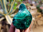 Polished Flower Banded Malachite Free Forms x 6 From Congo - Toprock Gemstones and Minerals 