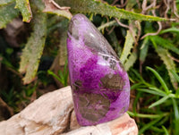 Polished Stichtite Standing Free Forms x 2 From Barberton, South Africa