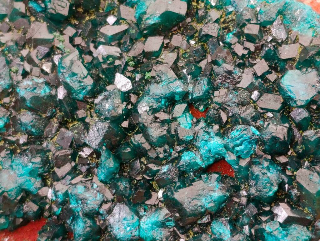 Natural Dioptase On Dolomite Specimens x 1 From Likasi, Congo - Toprock Gemstones and Minerals 