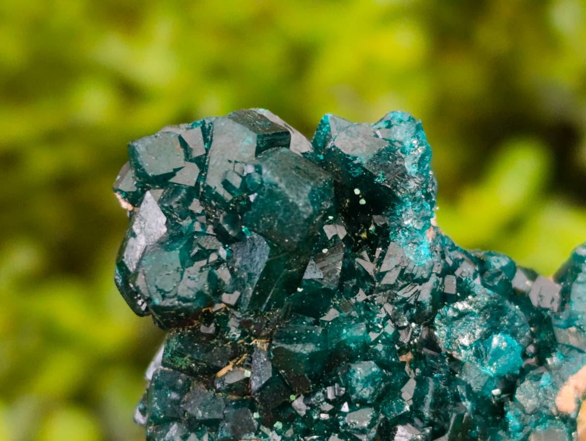 Natural Dioptase On Dolomite Specimens x 6 From Likasi, Congo - Toprock Gemstones and Minerals 