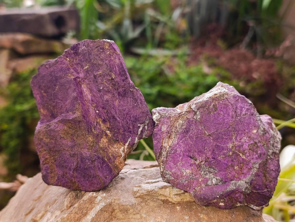 Natural Metallic Purpurite Specimens x 6 From Erongo, Namibia - Toprock Gemstones and Minerals 