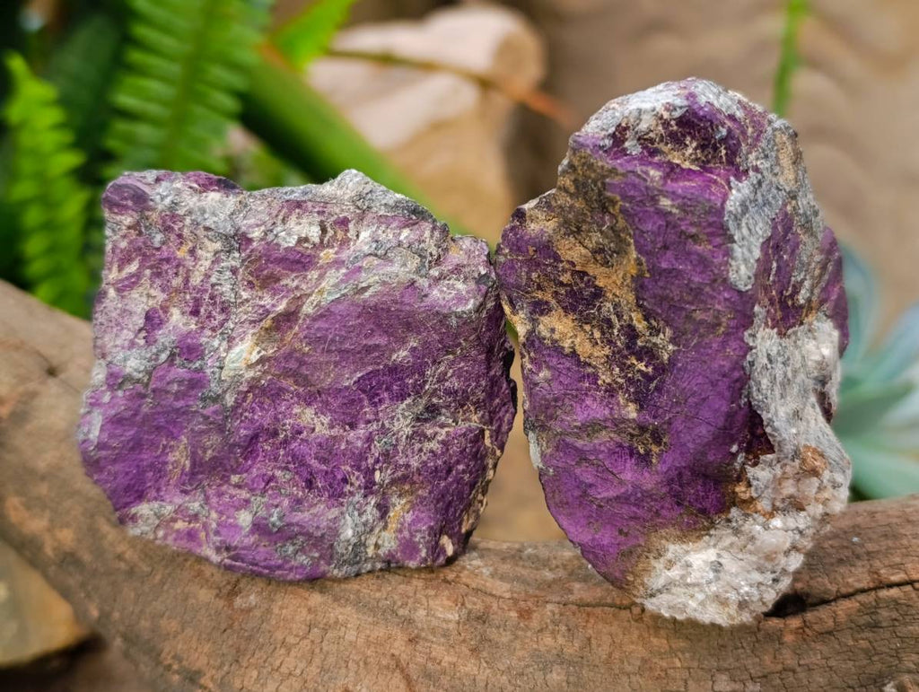 Natural Metallic Purpurite Specimens x 6 From Erongo, Namibia - Toprock Gemstones and Minerals 