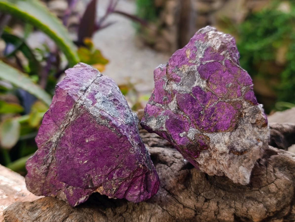 Natural Metallic Purpurite Specimens x 6 From Erongo, Namibia - Toprock Gemstones and Minerals 