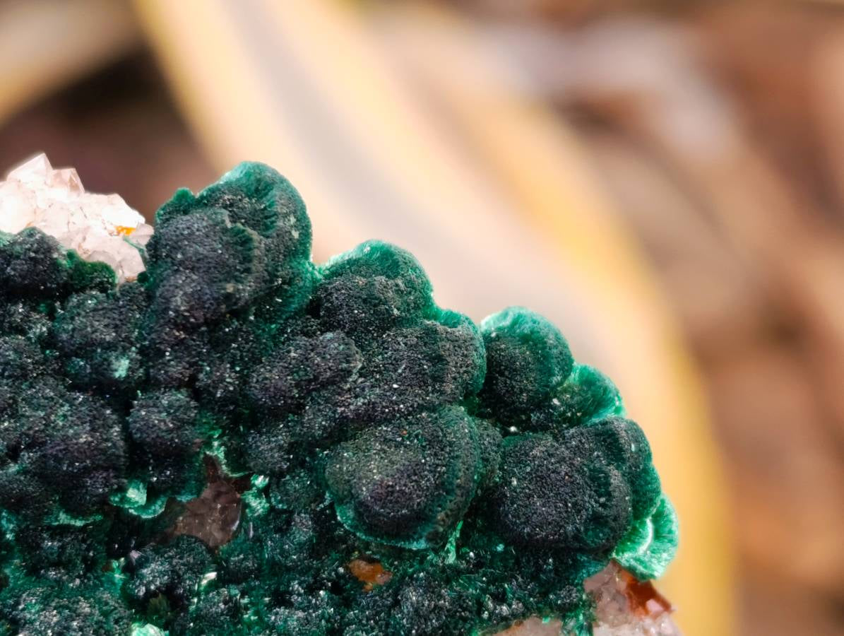Natural Ball Malachite and Drusy Quartz On Dolomite Matrix Specimens x 2 From Kambove, Congo - Toprock Gemstones and Minerals 