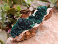 Natural Ball Malachite and Drusy Quartz On Dolomite Matrix Specimens x 2 From Kambove, Congo - Toprock Gemstones and Minerals 