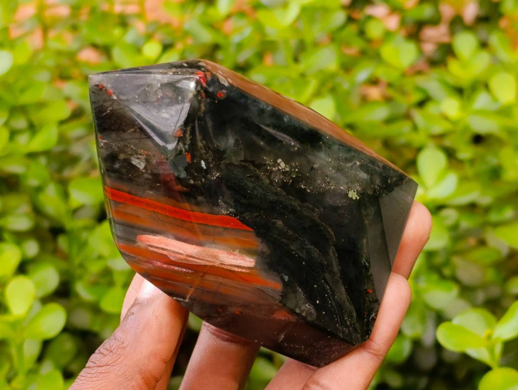 Polished Bloodstone Points x 3 From Swaziland - Toprock Gemstones and Minerals 