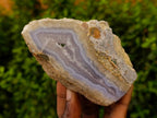 Polished On One Side Blue Lace Agate x 6 From Nsanje, Malawi - Toprock Gemstones and Minerals 