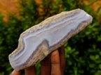 Polished On One Side Blue Lace Agate x 6 From Nsanje, Malawi - Toprock Gemstones and Minerals 