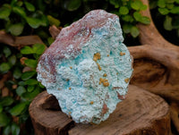 Natural Chrysocolla on Dolomite with Kolwezite Specimens x 2 From Lupoto Mine, Congo - Toprock Gemstones and Minerals 