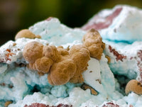 Natural Chrysocolla on Dolomite with Kolwezite Specimens x 2 From Lupoto Mine, Congo - Toprock Gemstones and Minerals 