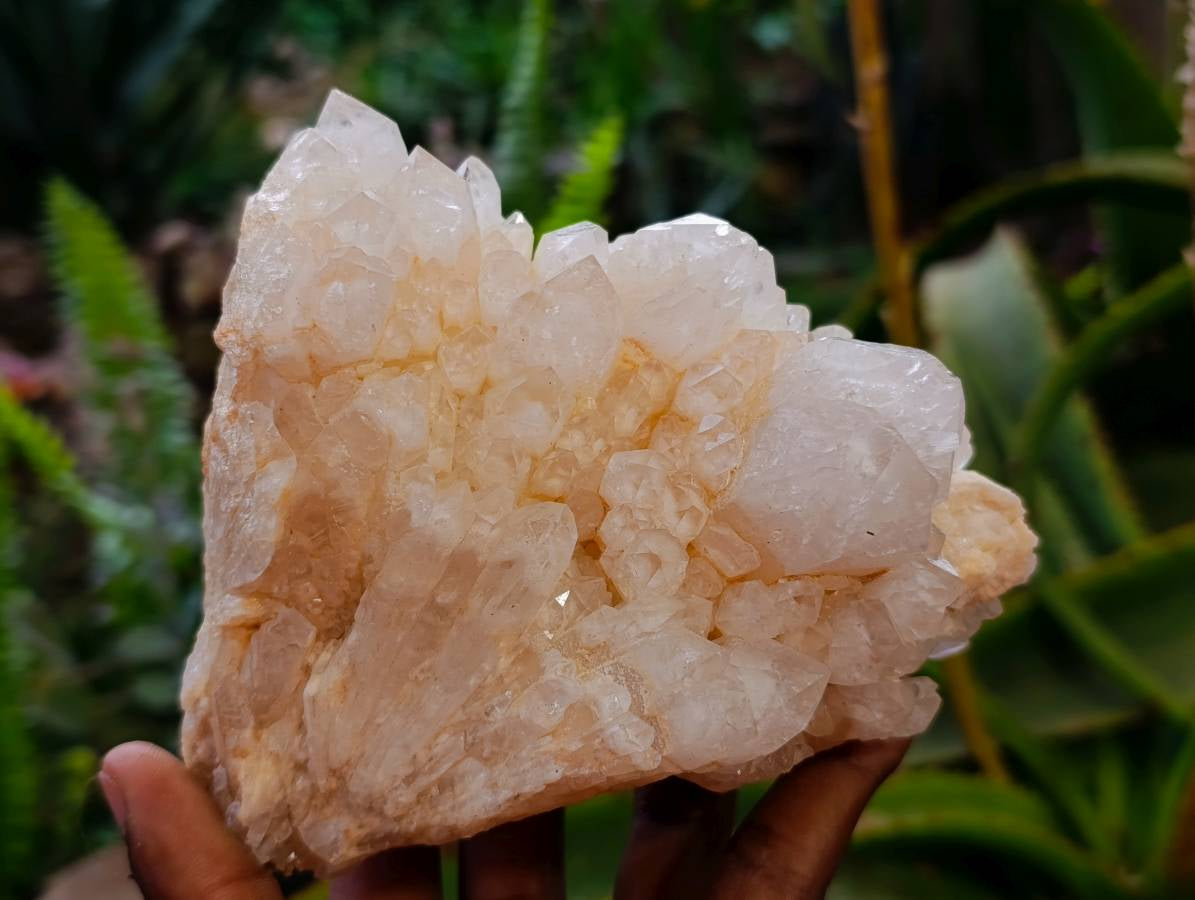 Natural Quartz Clusters x 3 From Madagascar - Toprock Gemstones and Minerals 