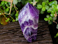 Polished Chevron Amethyst Points x 2 From Zambia - Toprock Gemstones and Minerals 