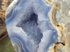 Polished Blue Lace Agate Standing Free Forms x 1 From Nsanje, Malawi - Toprock Gemstones and Minerals 