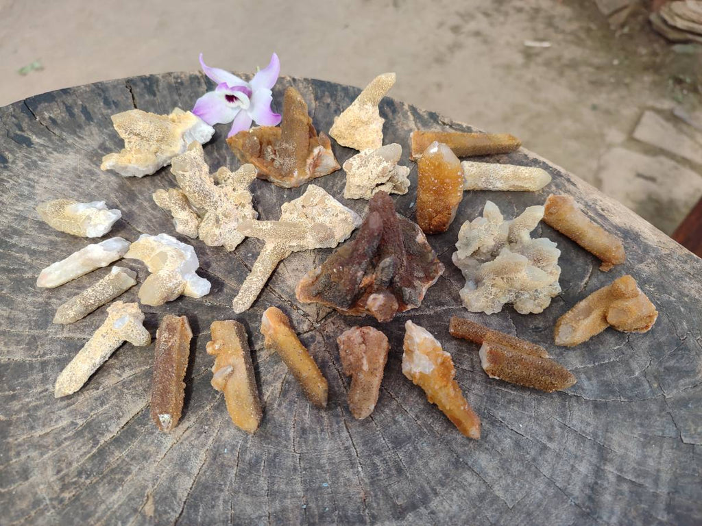 Natural Solar Spirit Quartz Crystals & Clusters x 30 From Boekenhouthoek, South Africa - Toprock Gemstones and Minerals 