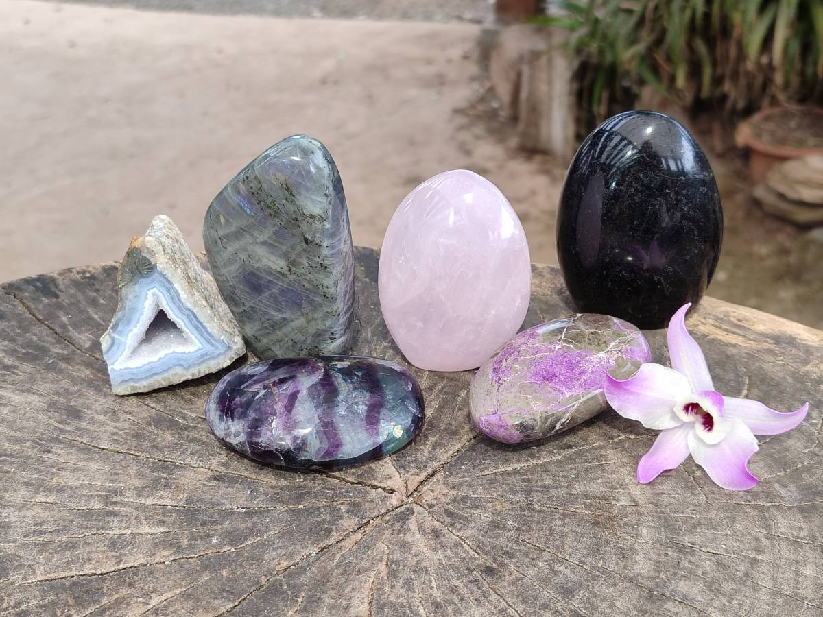 Polished Mixed Selected Multi Mineral Specimens x 6 From Southern Africa - Toprock Gemstones and Minerals 