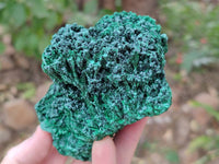 Natural Silky Malachite Specimens x 3 From Kasompe, Congo