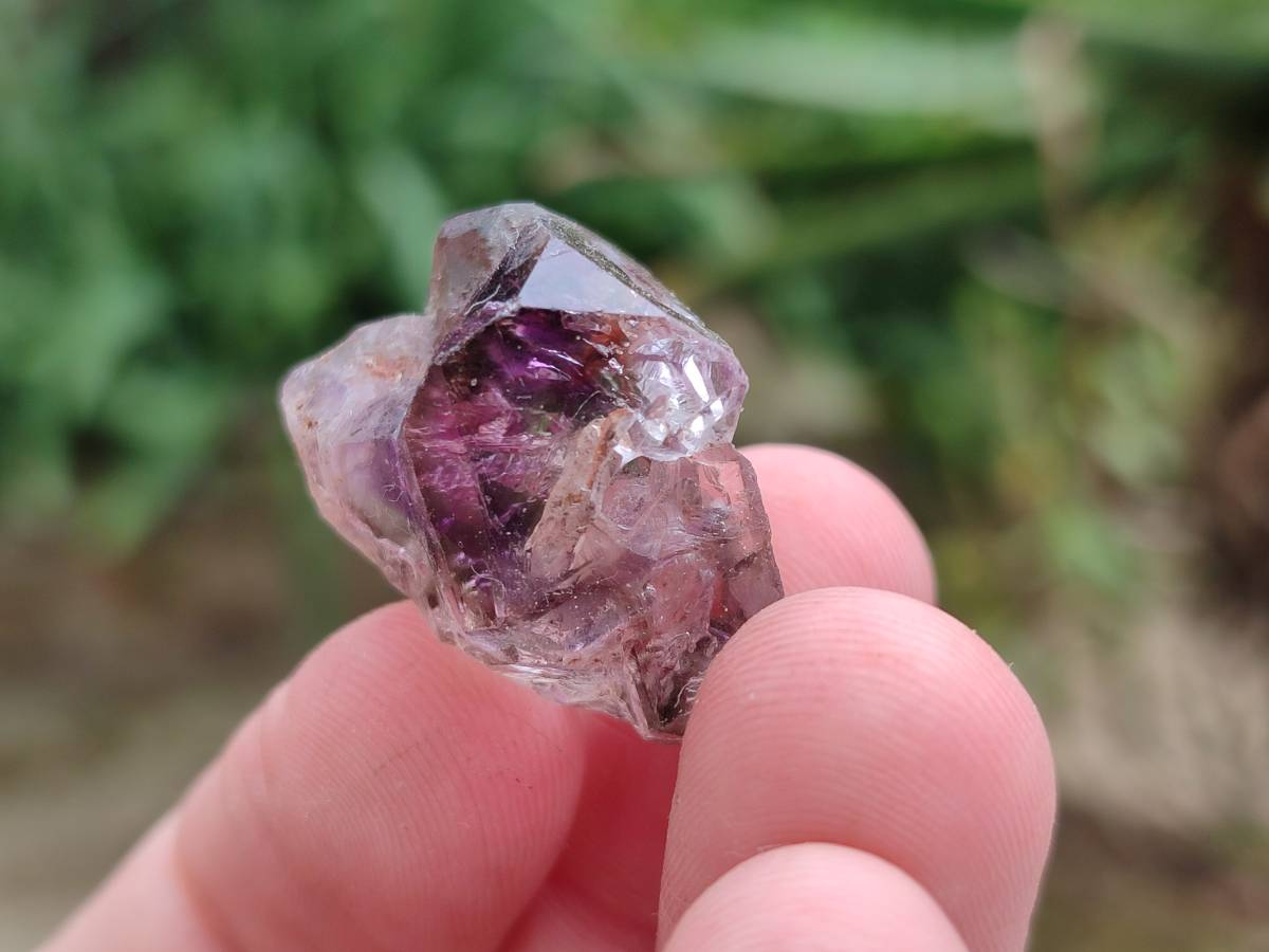 Natural Window Amethyst Crystals x 20 From Chiredzi, Zimbabwe - Toprock Gemstones and Minerals 