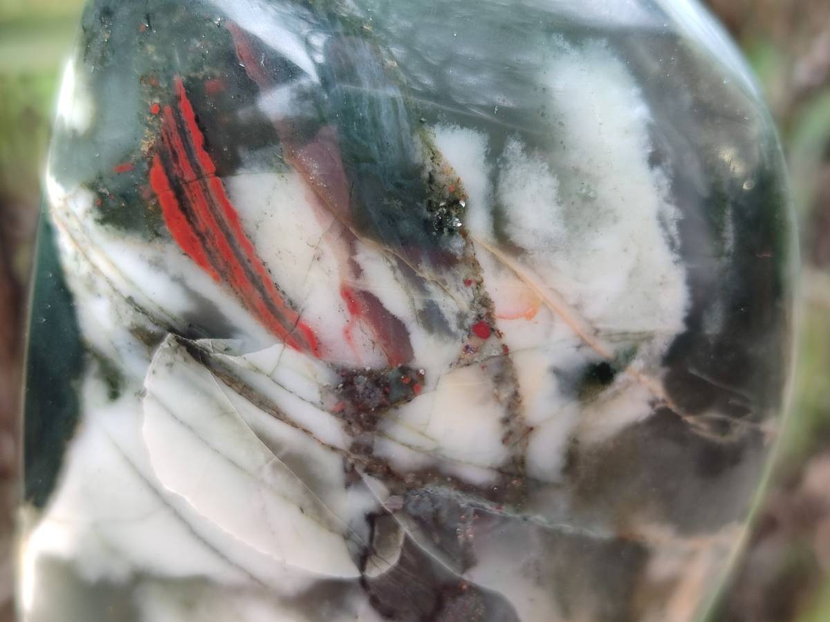 Polished Bloodstone Points x 3 From Swaziland - Toprock Gemstones and Minerals 