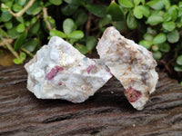 Natural Cobbed Rubellite Pink Tourmaline x 24 From Ambatondrazaka, Madagascar
