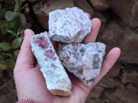 Natural Cobbed Rubellite Pink Tourmaline x 24 From Ambatondrazaka, Madagascar