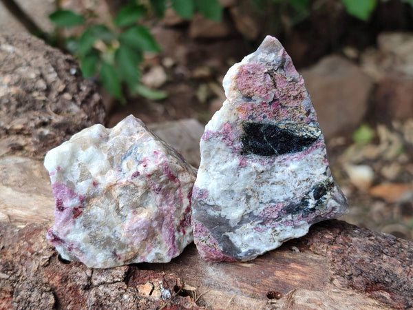 Natural Cobbed Rubellite Pink Tourmaline x 24 From Ambatondrazaka, Madagascar
