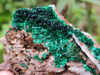 Natural Ball Malachite and Drusy Quartz On Dolomite Matrix Specimens x 6 From Kambove, Congo