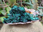 Natural Ball Malachite and Drusy Quartz On Dolomite Matrix Specimens x 6 From Kambove, Congo - Toprock Gemstones and Minerals 