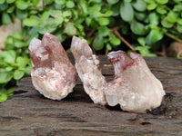 Natural Red Hematoid Crystals x 35 From Madagascar
