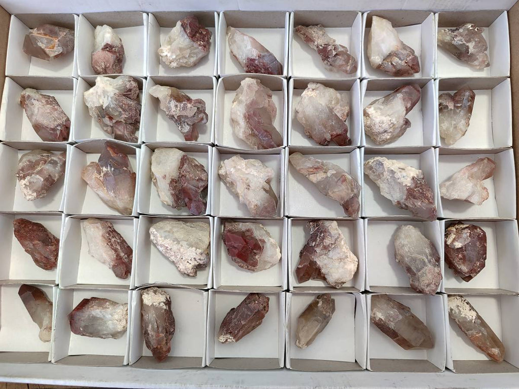 Natural Red Hematoid Crystals x 35 From Madagascar - Toprock Gemstones and Minerals 