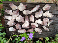 Natural Red Hematoid Crystals x 35 From Madagascar