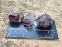 Natural Window Amethyst Crystals x 35 From Chiredzi, Zimbabwe