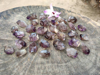 Natural Window Amethyst Crystals x 35 From Chiredzi, Zimbabwe